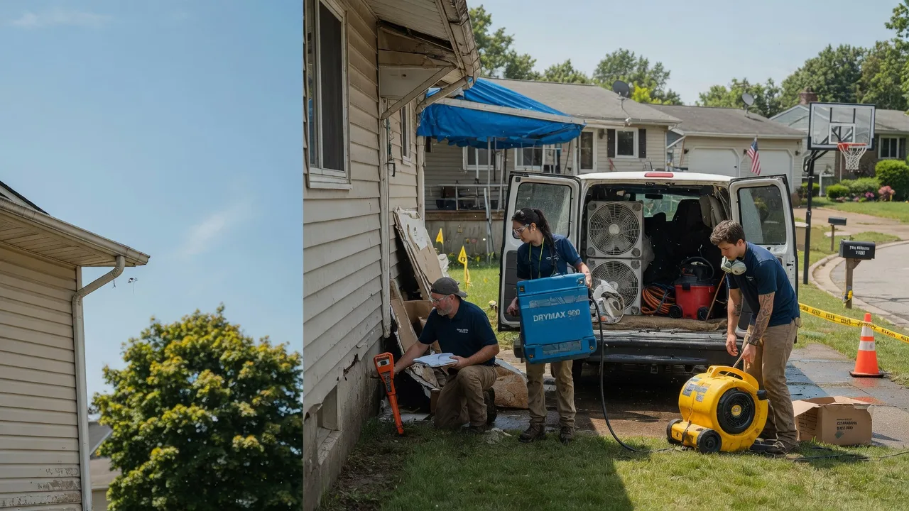 Ceiling Leak Cleanup in New Park, PA near me